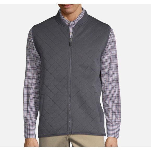 Haggar Quilted Lightweight’s Stretch Vest in Gray - Men's Size XL - NWT (S8) - Picture 1 of 6